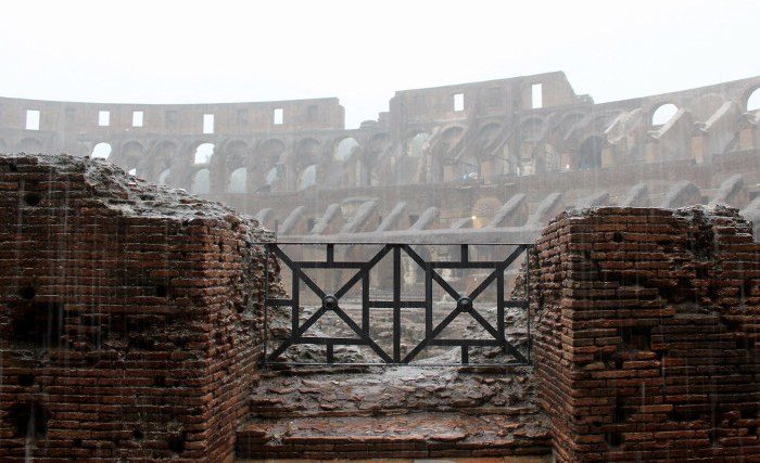 Рим в ноябре: дождливая погода