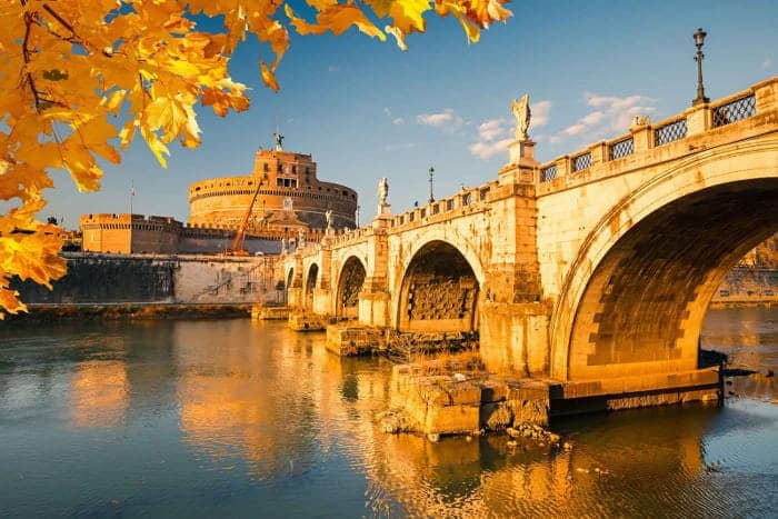 Осенняя погода в Риме