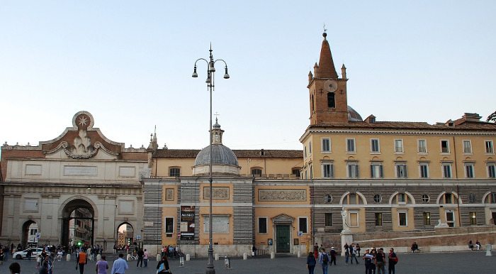 Пьяцца дель Пополо: базилика в стиле барокко