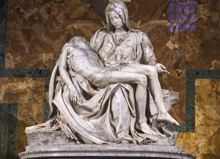 Скульптуры Микеланджело : Пьета, как самая знаменитая скульптура мастера