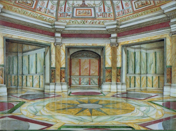 Золотой дом Нерона: мозаика и фрески